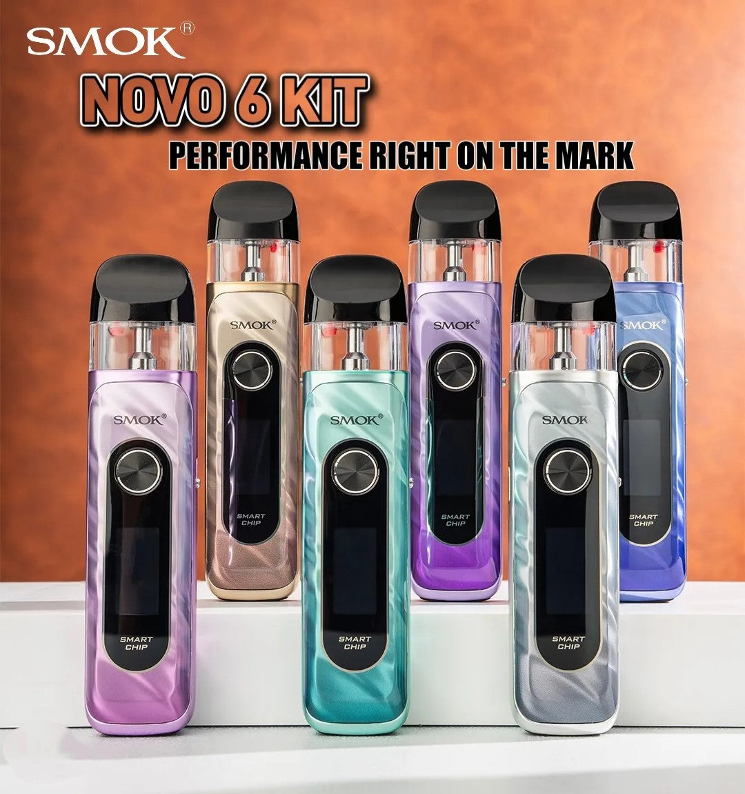 smok 40w pod SMOK Novo 6 Pod Kit 40W 1700mAh Black – VapeDeals