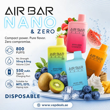 Air Bar Nano 800 Puffs Zero Nicotine Disposable Vape