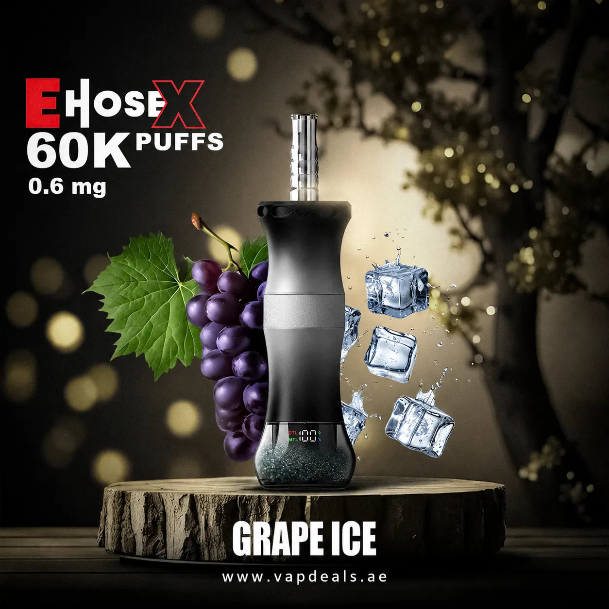 Al Fakher Crown Bar E Hose X  grape ice