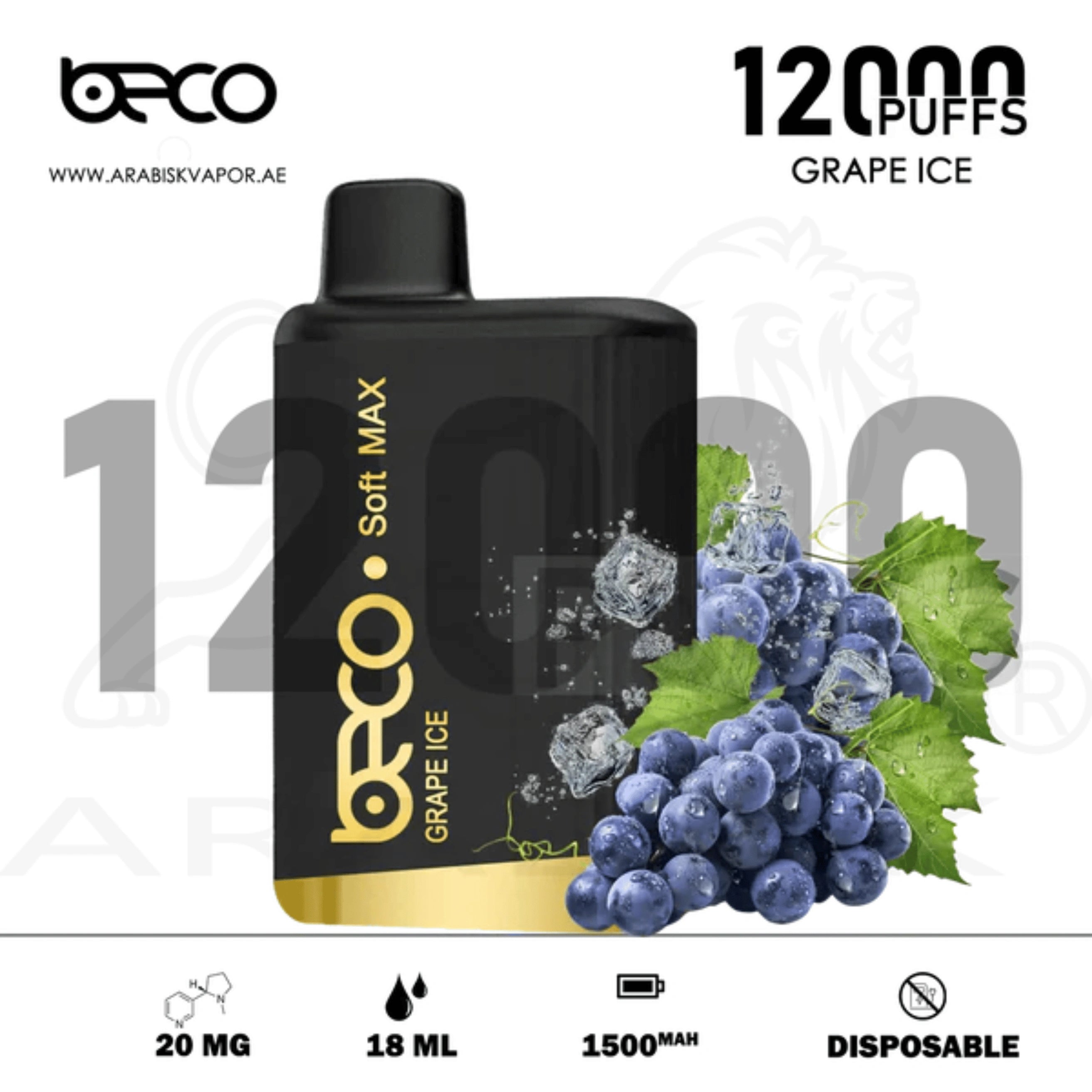 BECO-SOFT-MAX-12000-PUFFS