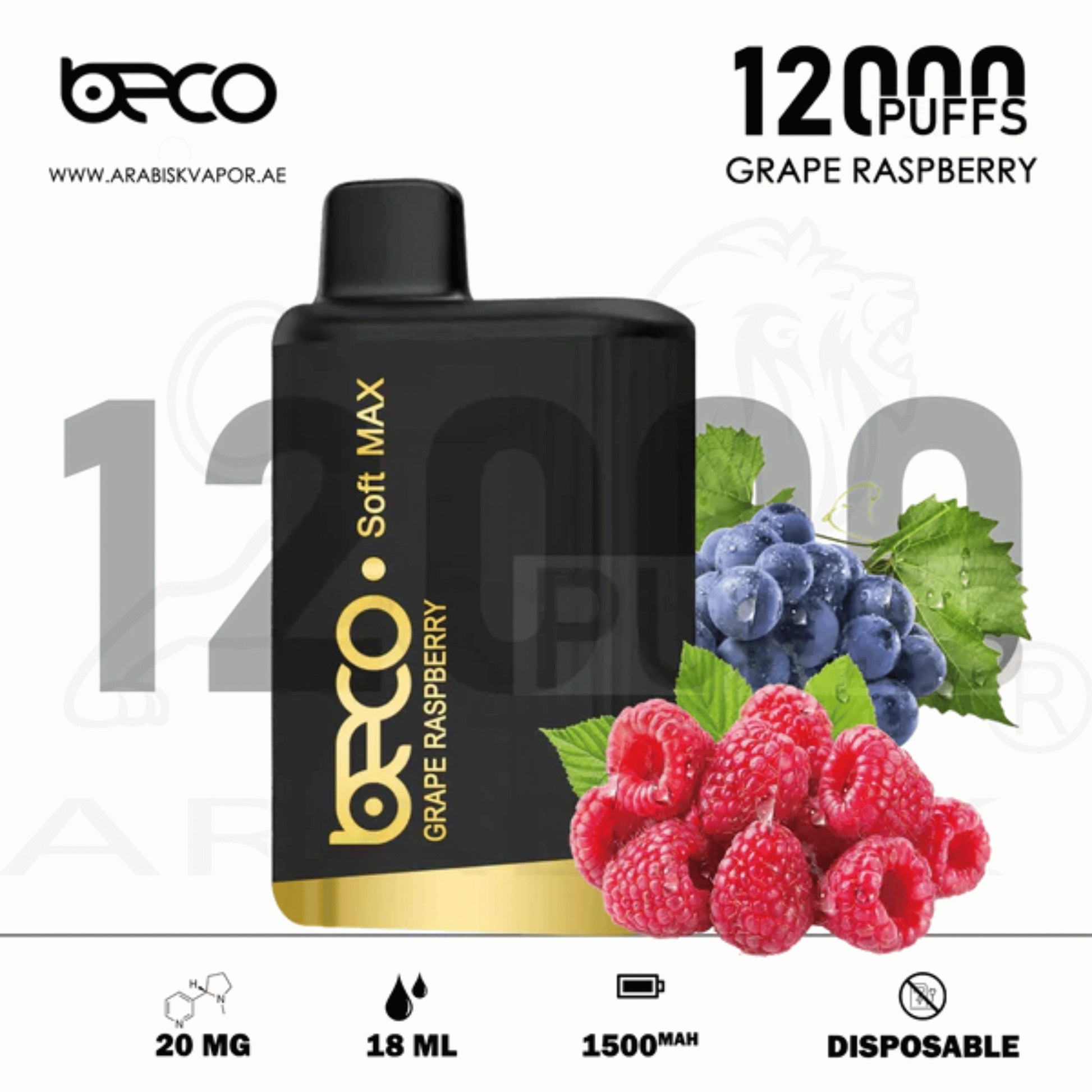 BECO-SOFT-MAX-12000-PUFFS
