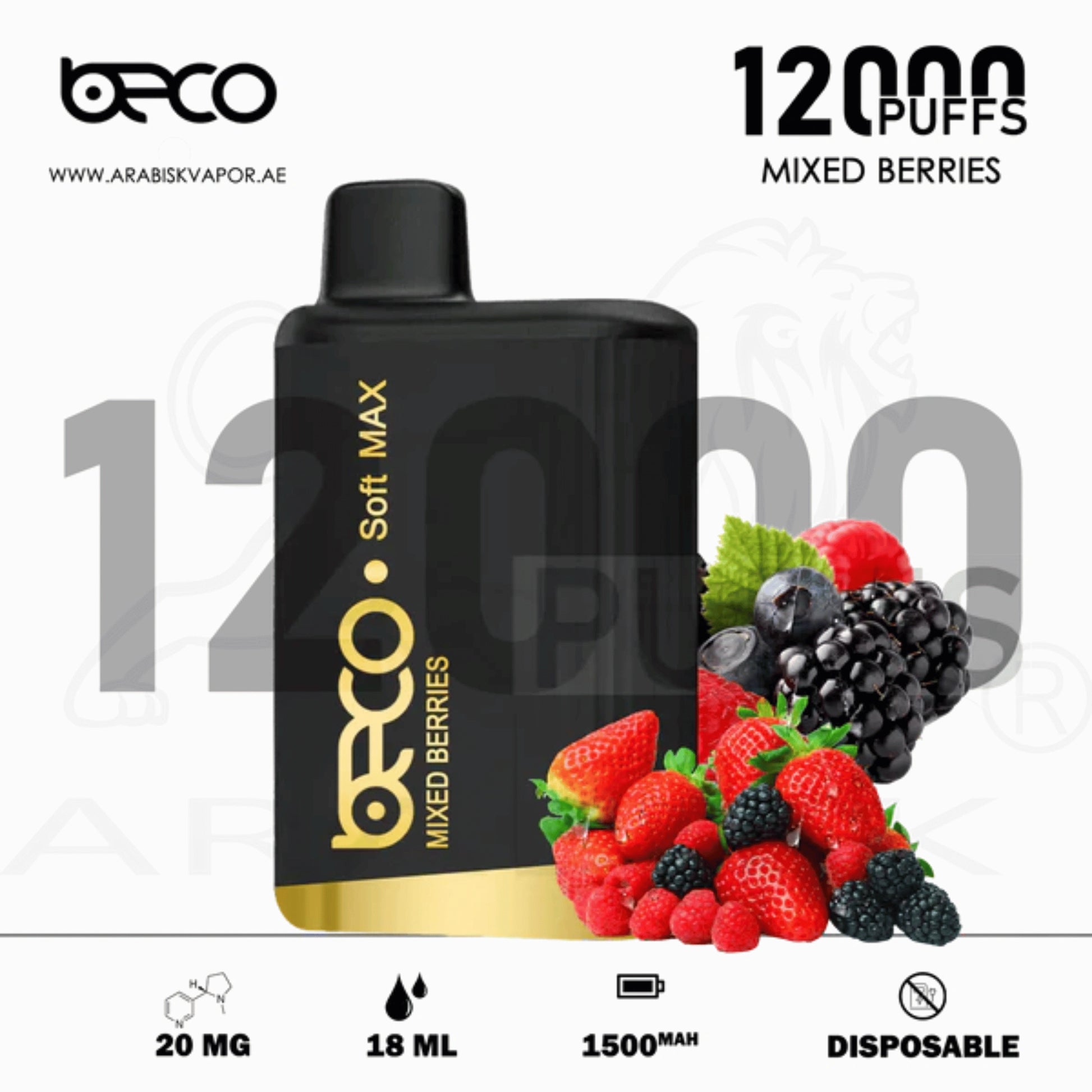 BECO-SOFT-MAX-12000-PUFFS