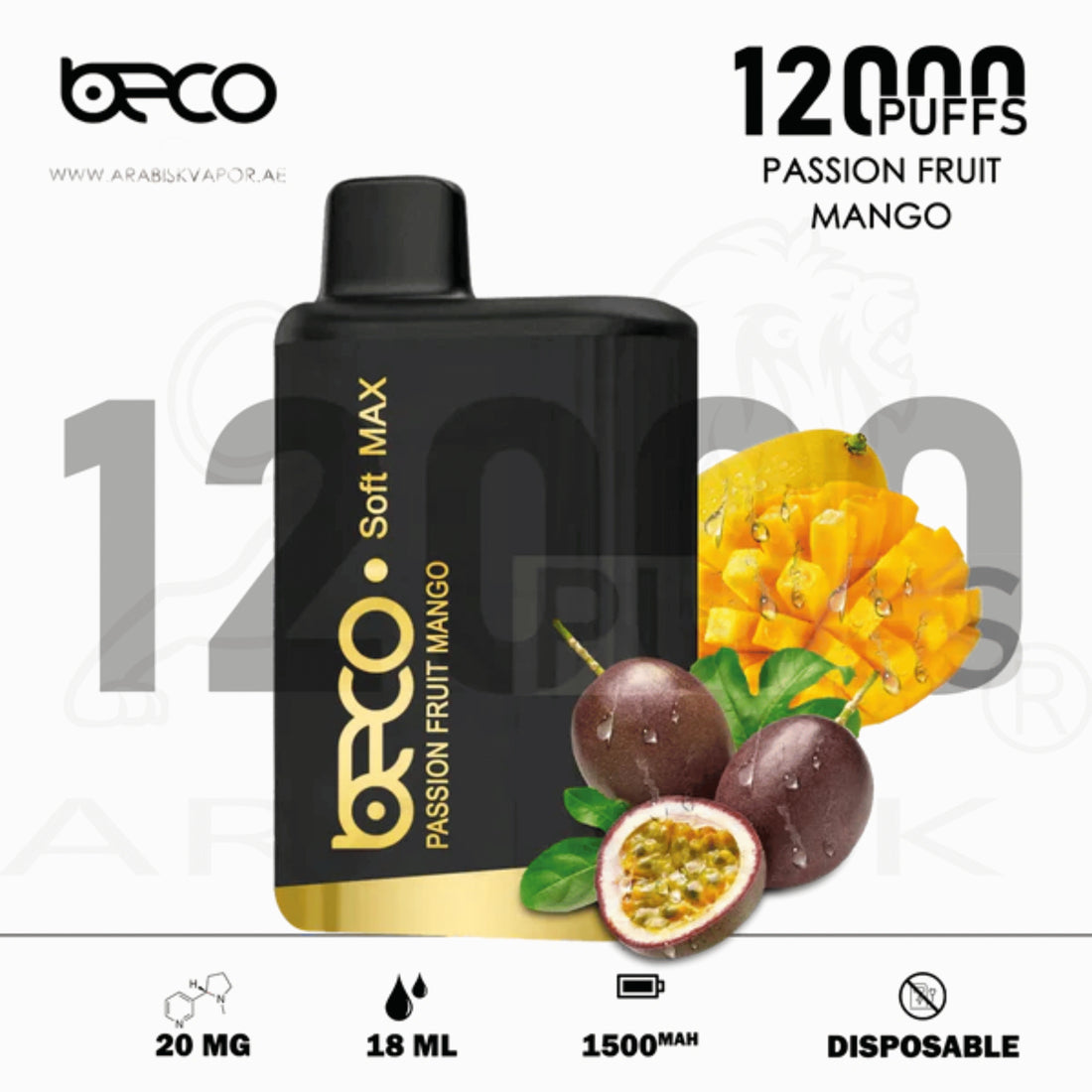 BECO-SOFT-MAX-12000-PUFFS
