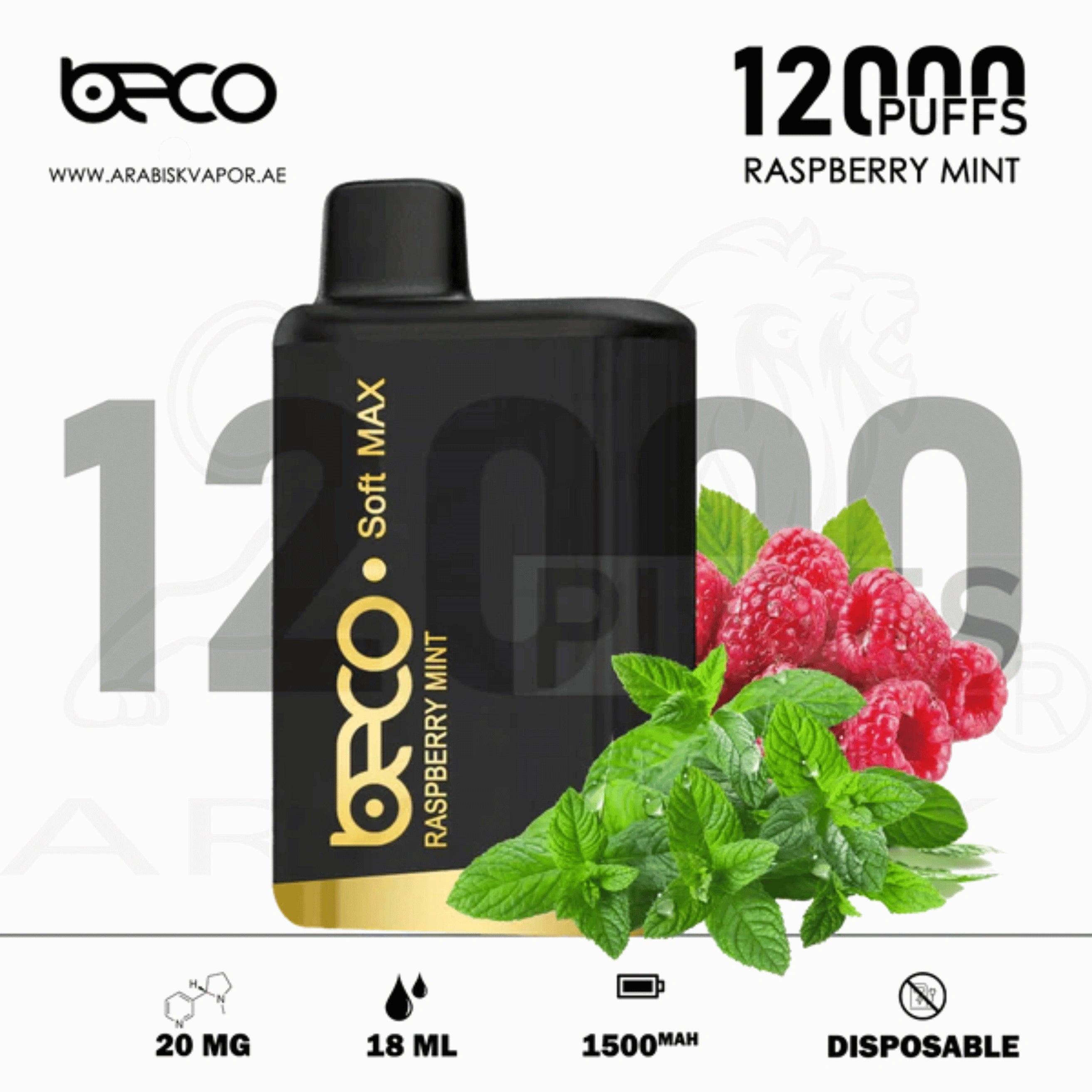 BECO-SOFT-MAX-12000-PUFFS