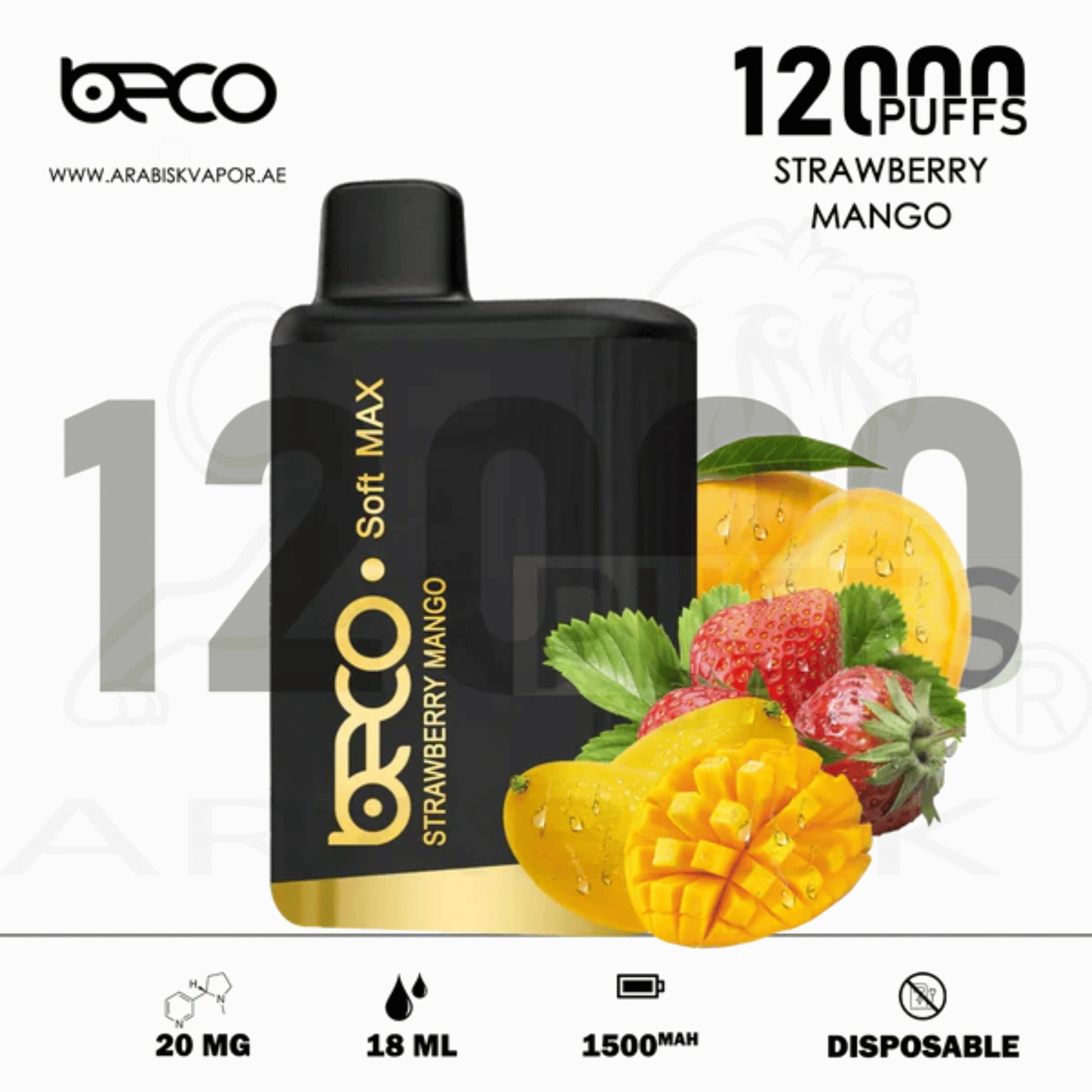 BECO-SOFT-MAX-12000-PUFFS