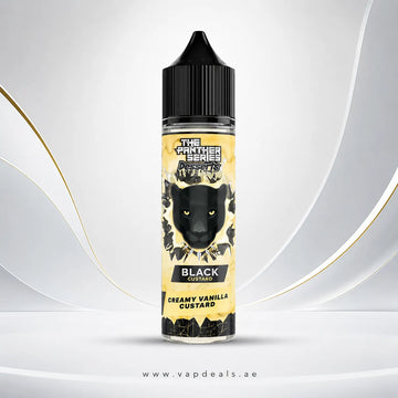 Black Custard Dr Vapes creamy vanilla custard 