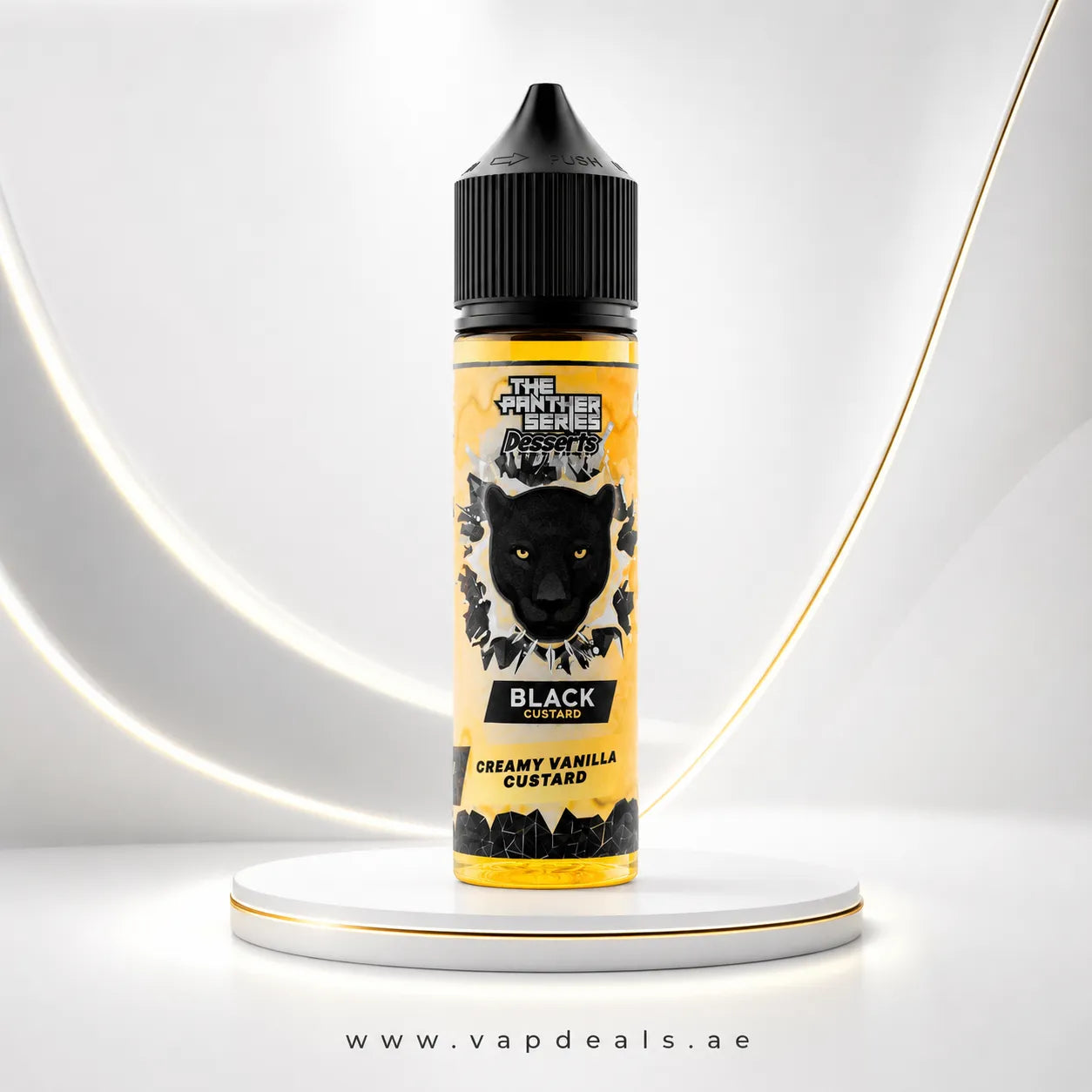 Black Custard Dr Vapes creamy vanilla custard e-liquid