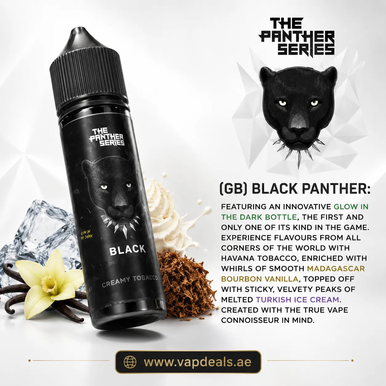 Black Panther E Juice by Dr Vapes tobacco 