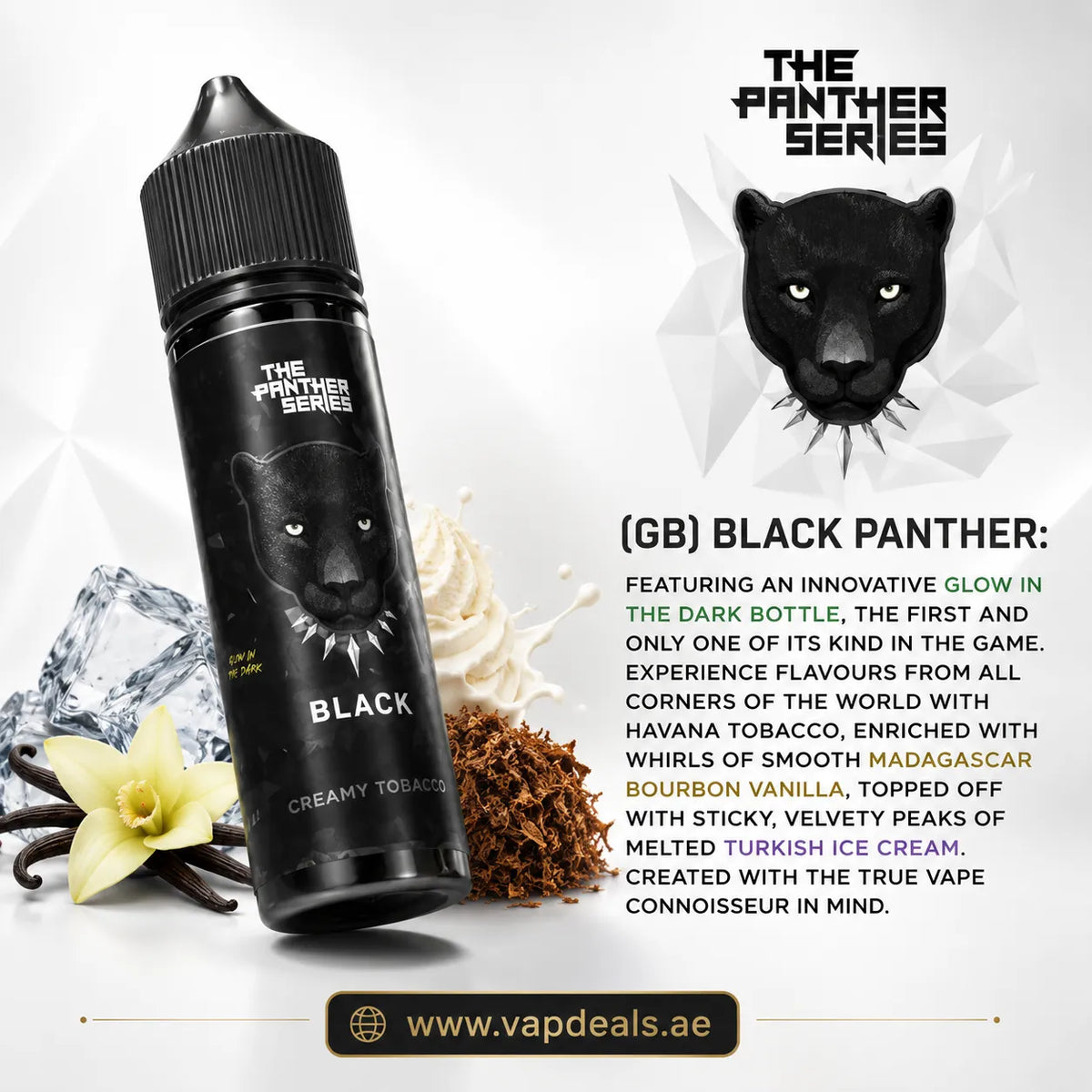Black Panther E Juice by Dr Vapes tobacco 