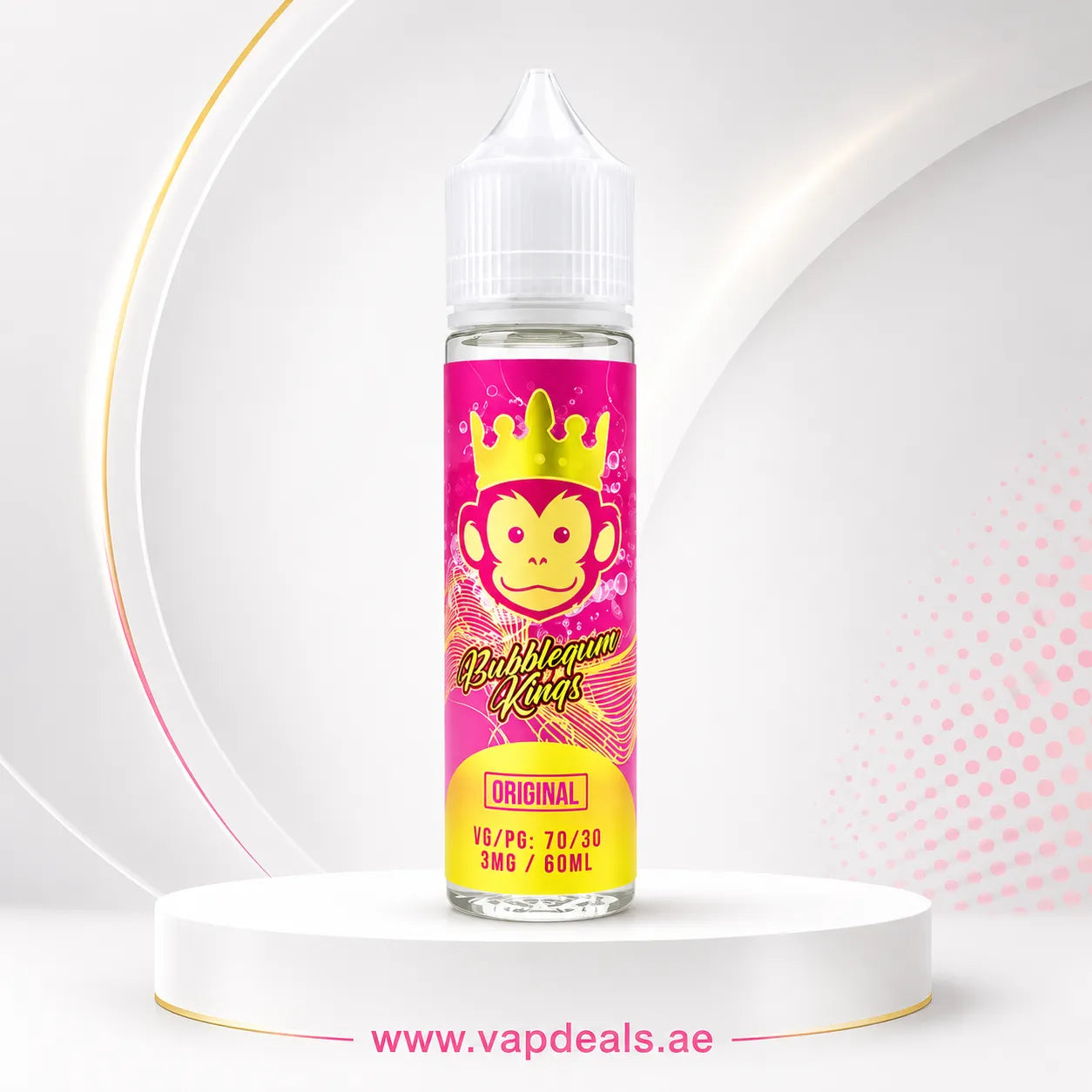 Bubble Gum Kings Original 60ml by Dr Vapes classic bubblegum e-liquid UAE