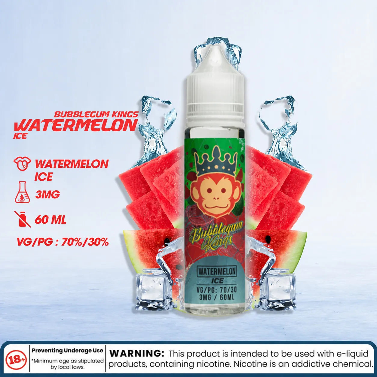 Bubble Gum Kings Watermelon Ice 