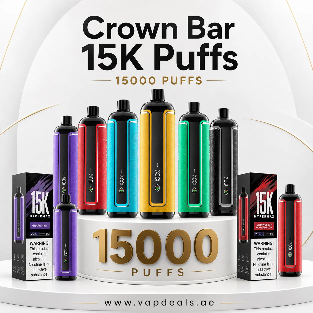 CROWN BAR AL FAKHER 15K PUFFS IN UAE