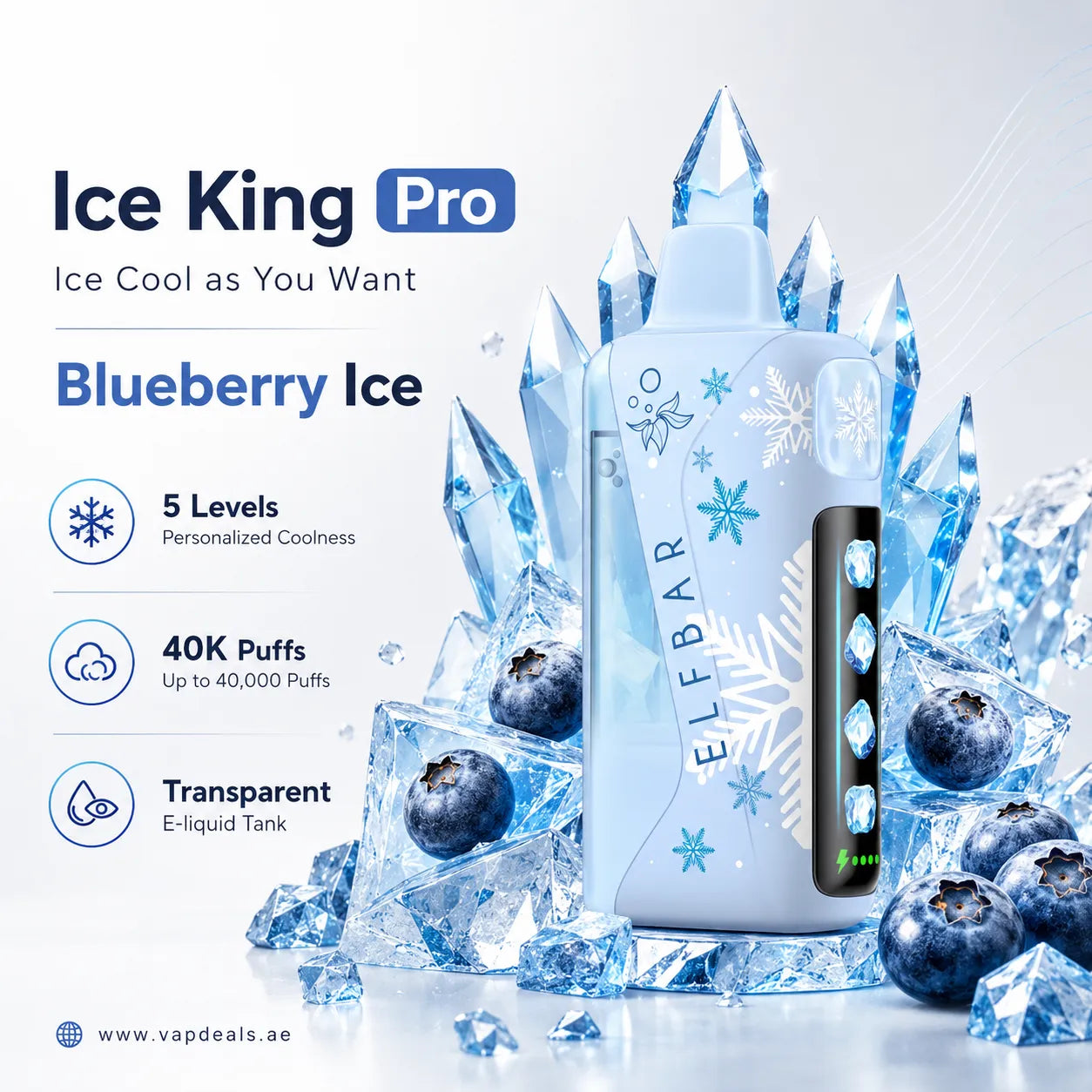 Elfbar Ice King Pro blueberry ice
