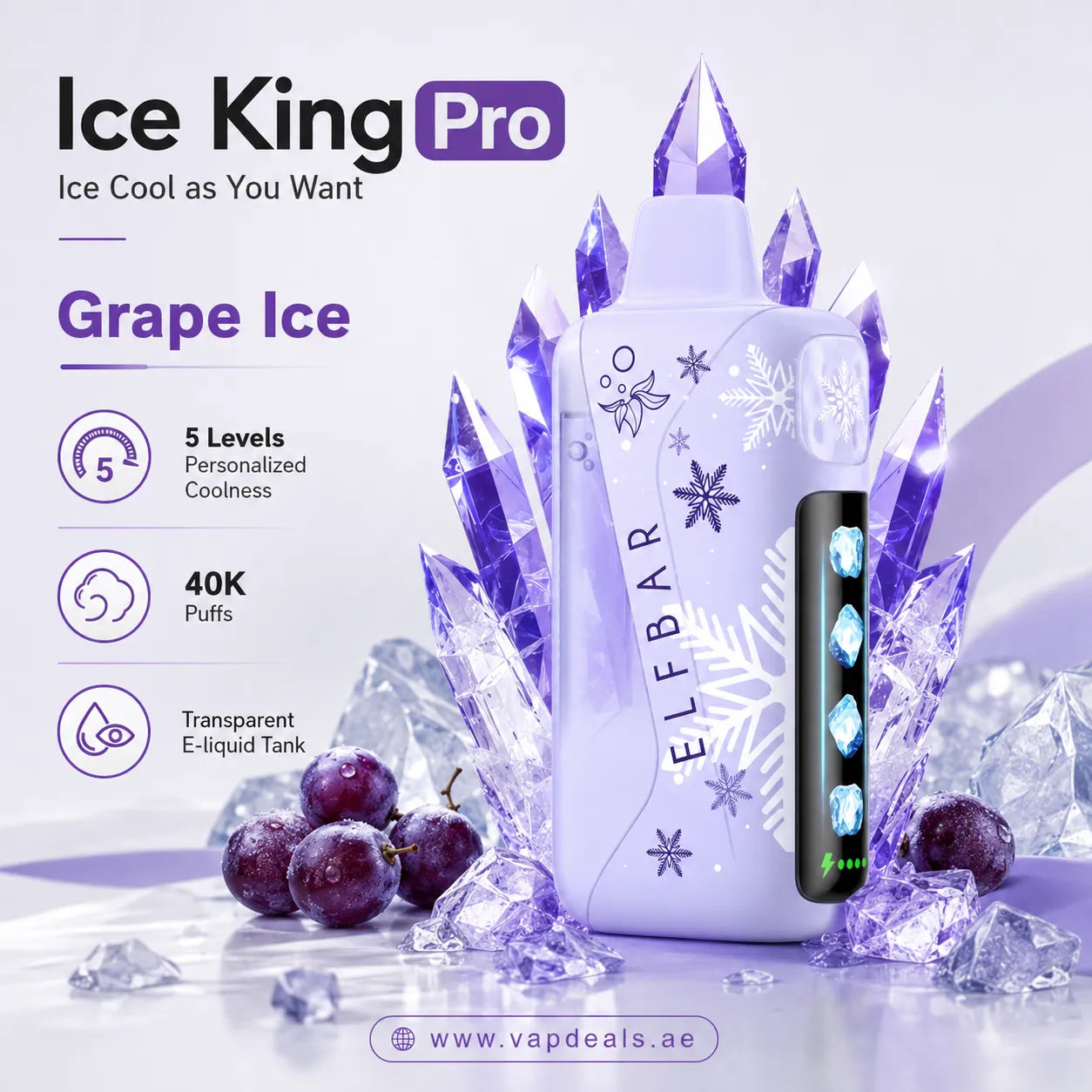 Elfbar Ice King Pro grape ice