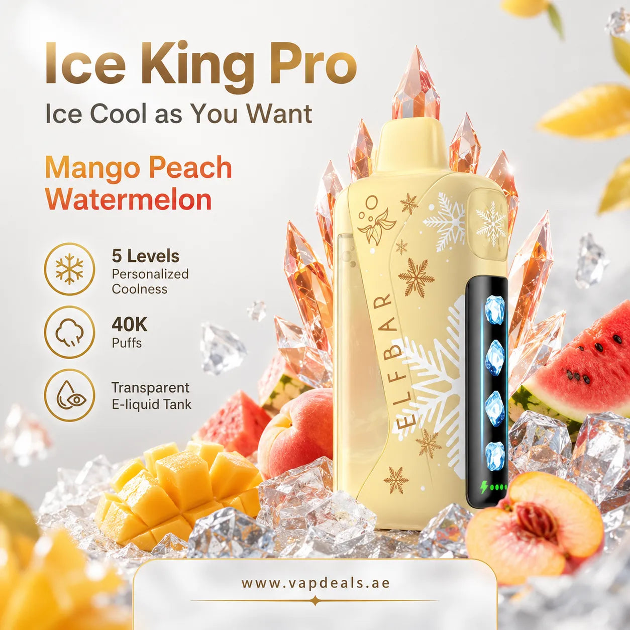 Elfbar Ice King Pro mango peach watermelon 