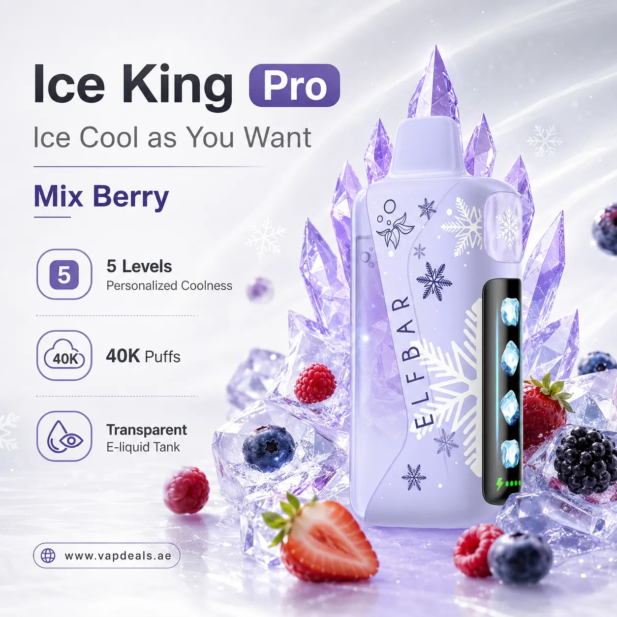 Elfbar Ice King Pro mix berry 