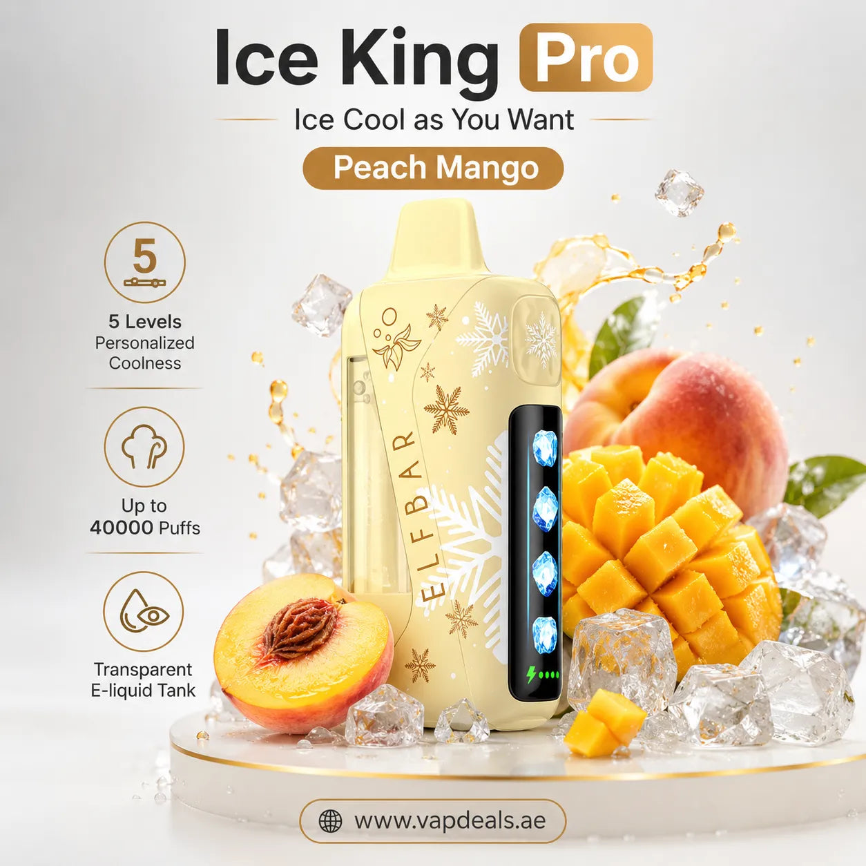 Elfbar Ice King Pro peach mango