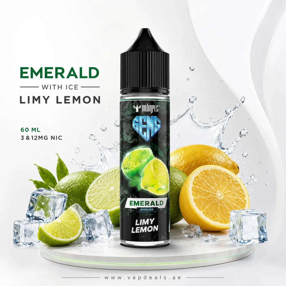 GEMS EMERALD LIMY LEMON - E Liquid by Dr Vapes