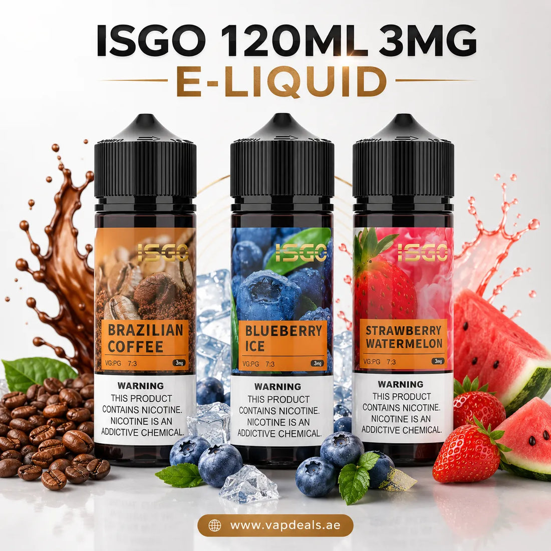 ISGO 3MG 120ML E Liquid In Dubai
