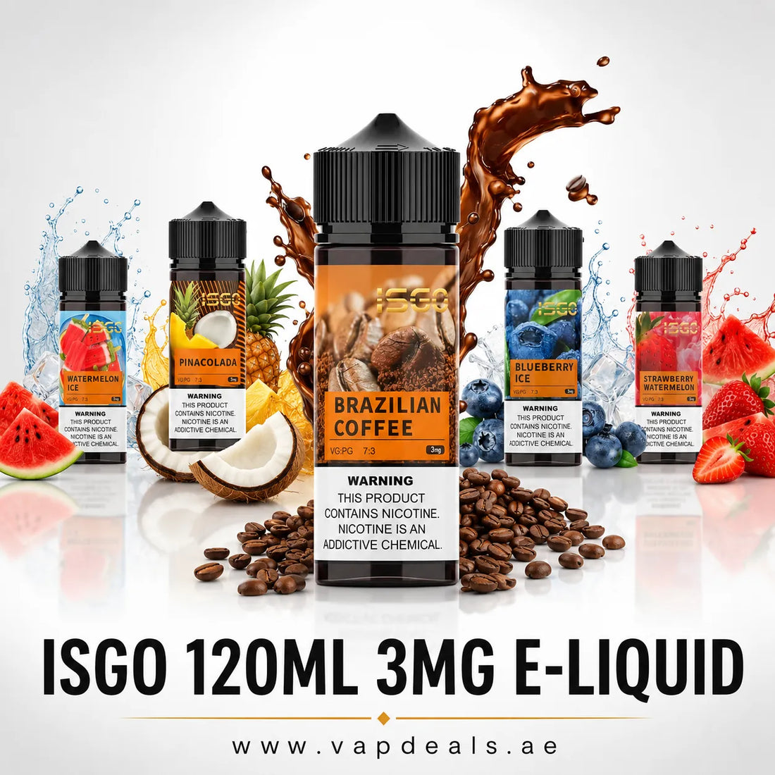 ISGO 3MG 120ML E Liquid In Dubai