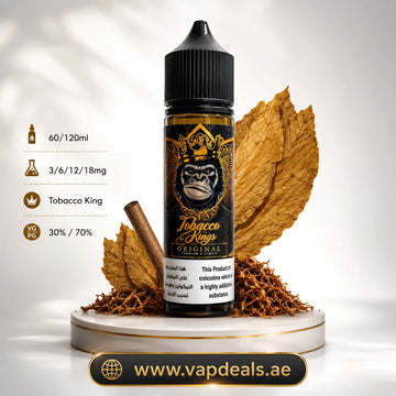 Kings Original tobacco caramel E Juice by Dr Vapes  almond e-liquid UAE