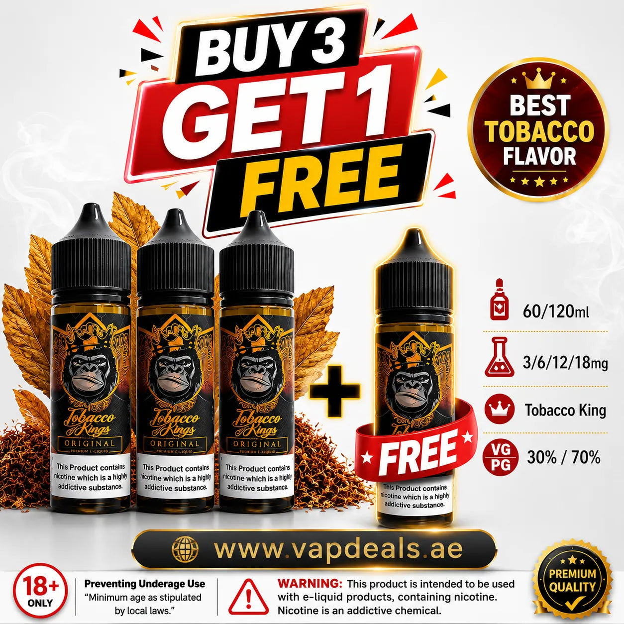 Kings Original E Juice by Dr Vapes 