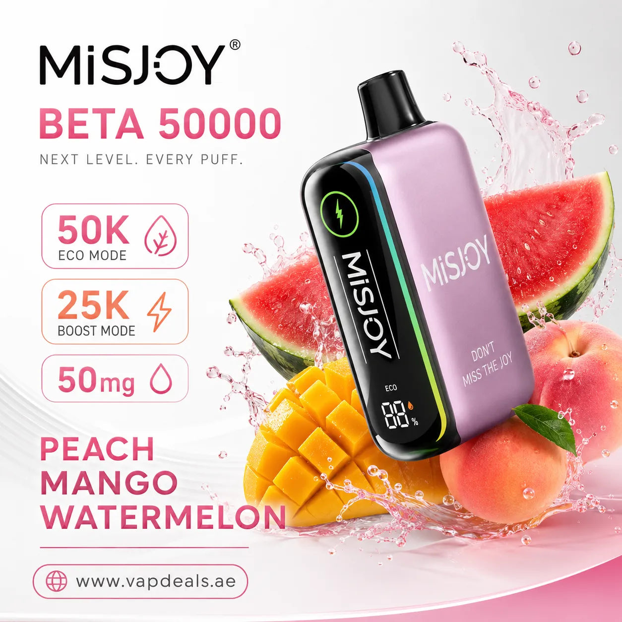 Misjoy Beta peach mango watermelon 