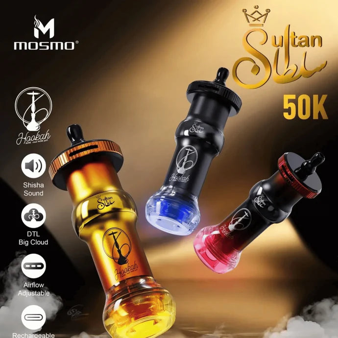 Mosmo Sultan 50k Puffs DTL E-hookah Disposable Vape Kit