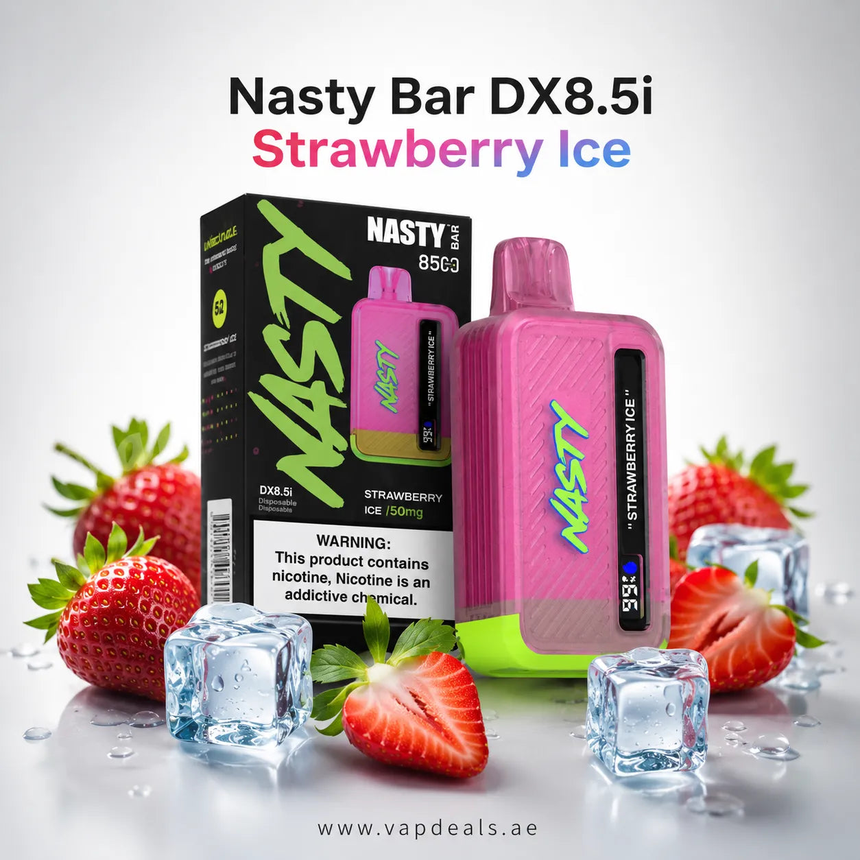 Nasty Bar strawberry ice 