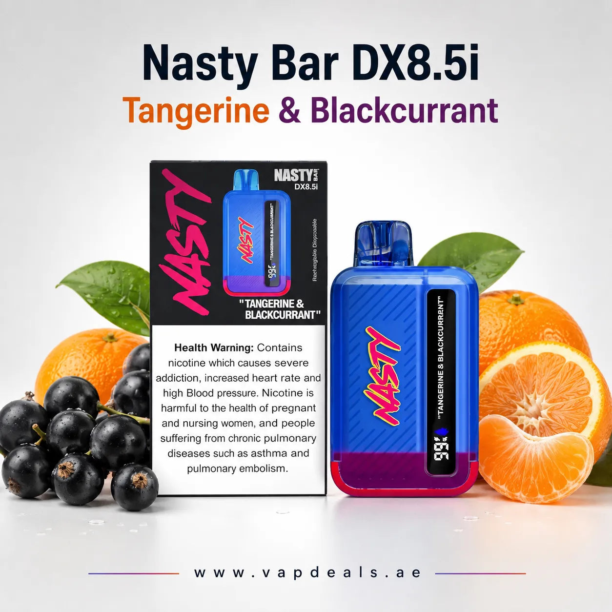 Nasty Bar tangerine and blackcurrant 