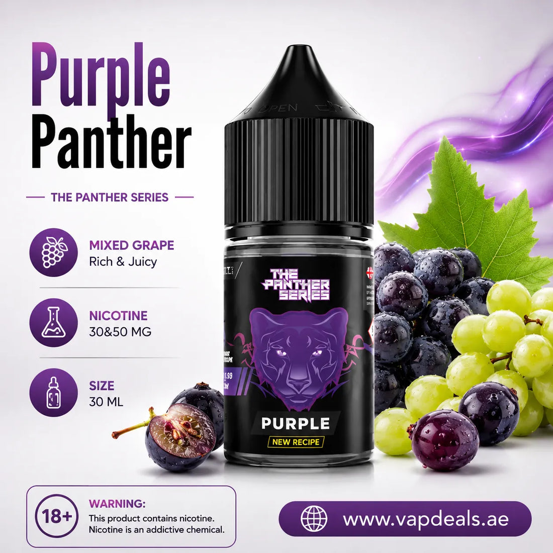 New Recipe Purple Panther SaltNic - Dr Vapes