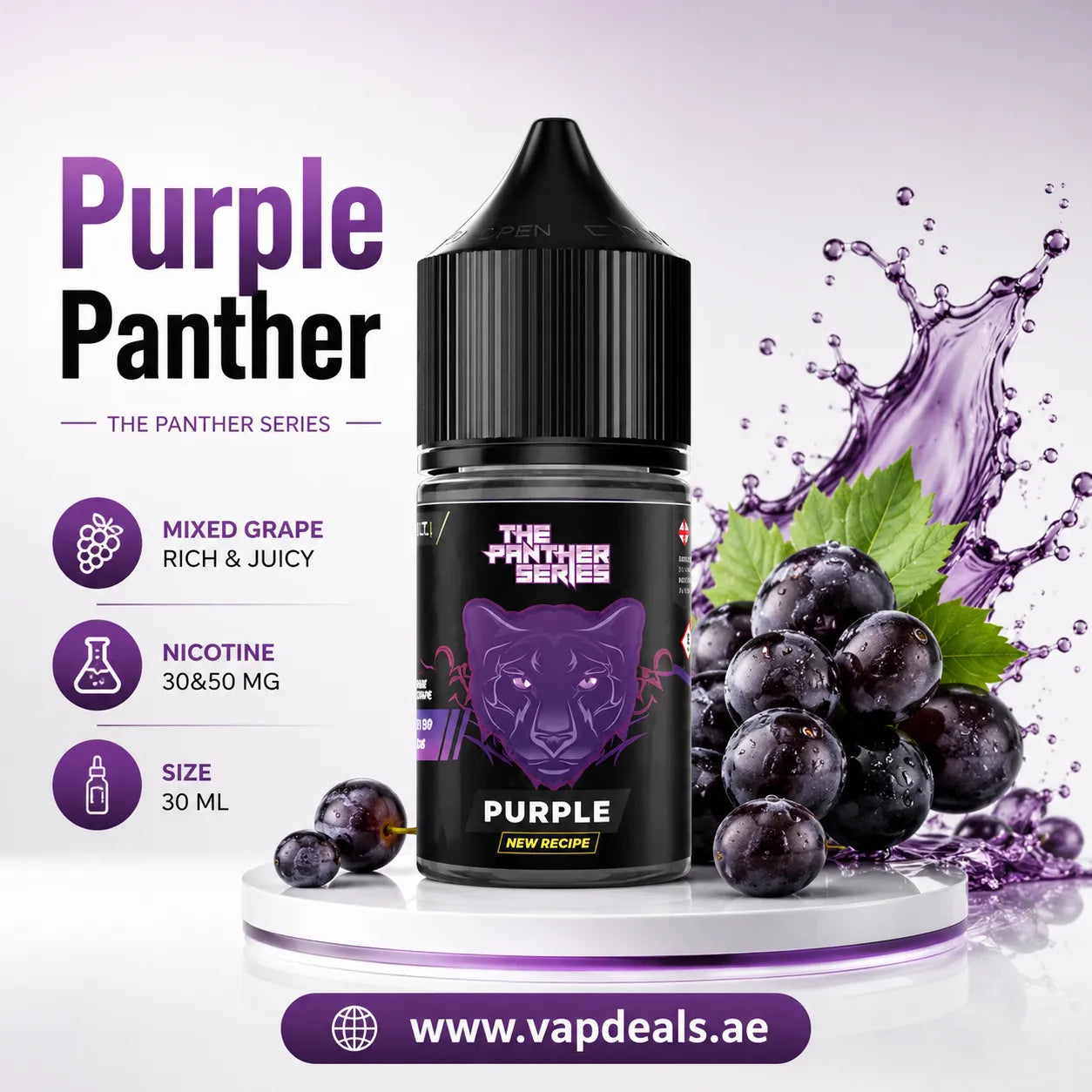 New Recipe Purple Panther SaltNic - Dr Vapes