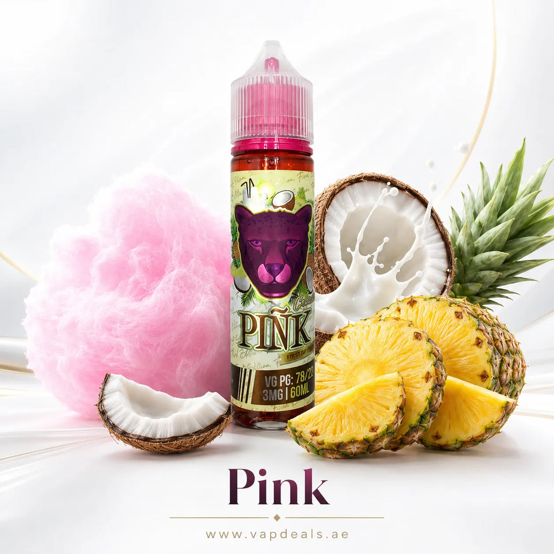 Pink Colada by Dr Vapes blackcurrant pineapple coconut e-liquid UAE