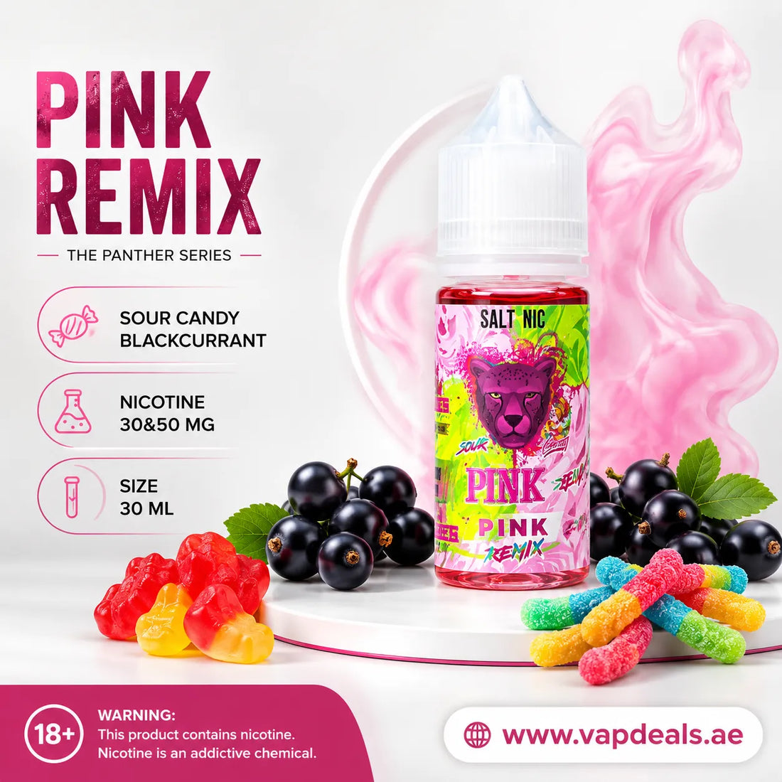 Pink Remix 30ml Saltnic by Dr. Vapes