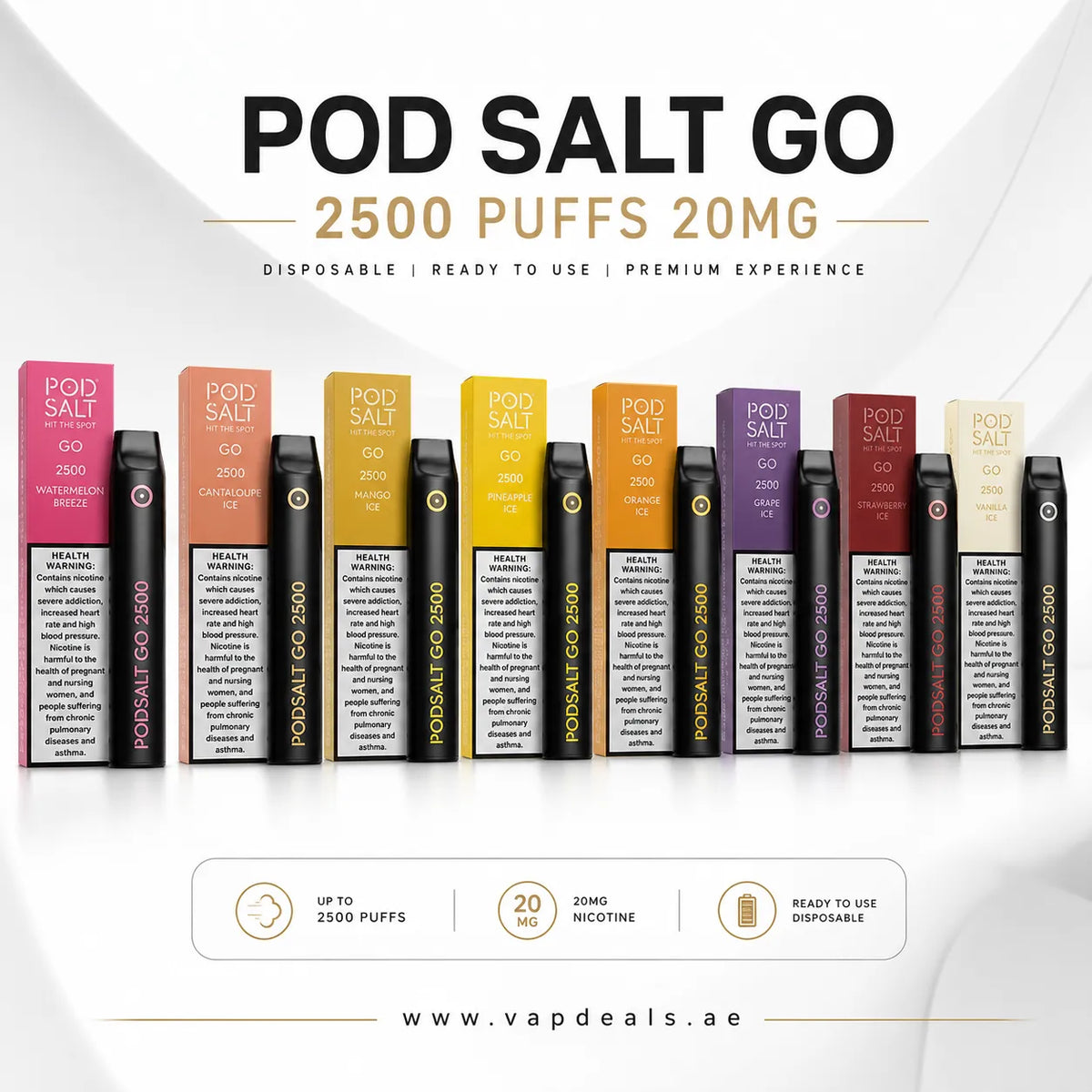 Pod Salt Go 2500 Puffs in uae