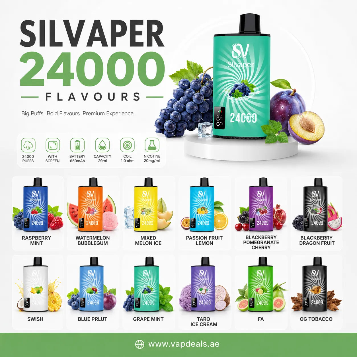 Silvaper 24000 Puffs in UAE