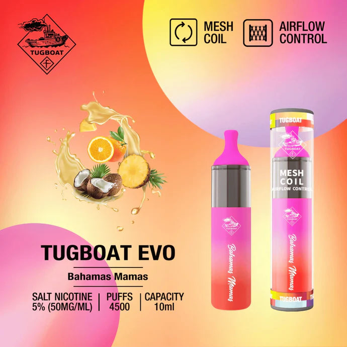 Tugboat EVO Disposable Vape Device 