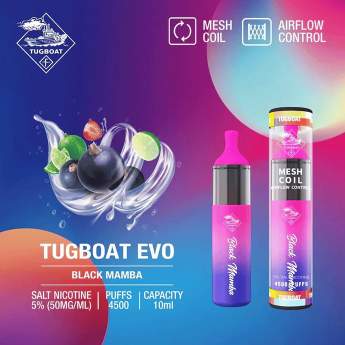 Tugboat EVO Disposable Vape Device 