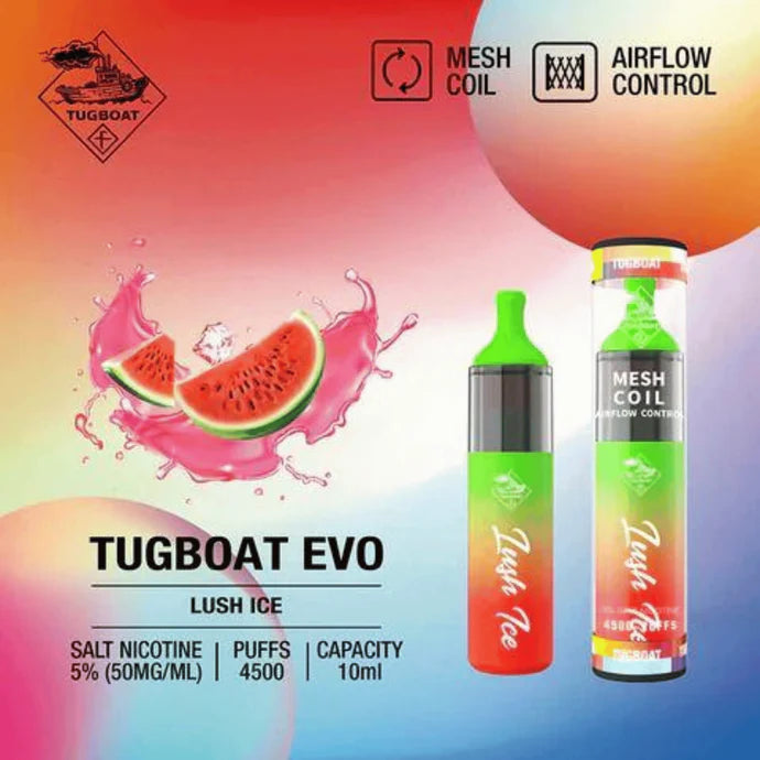 Tugboat EVO Disposable Vape Device 