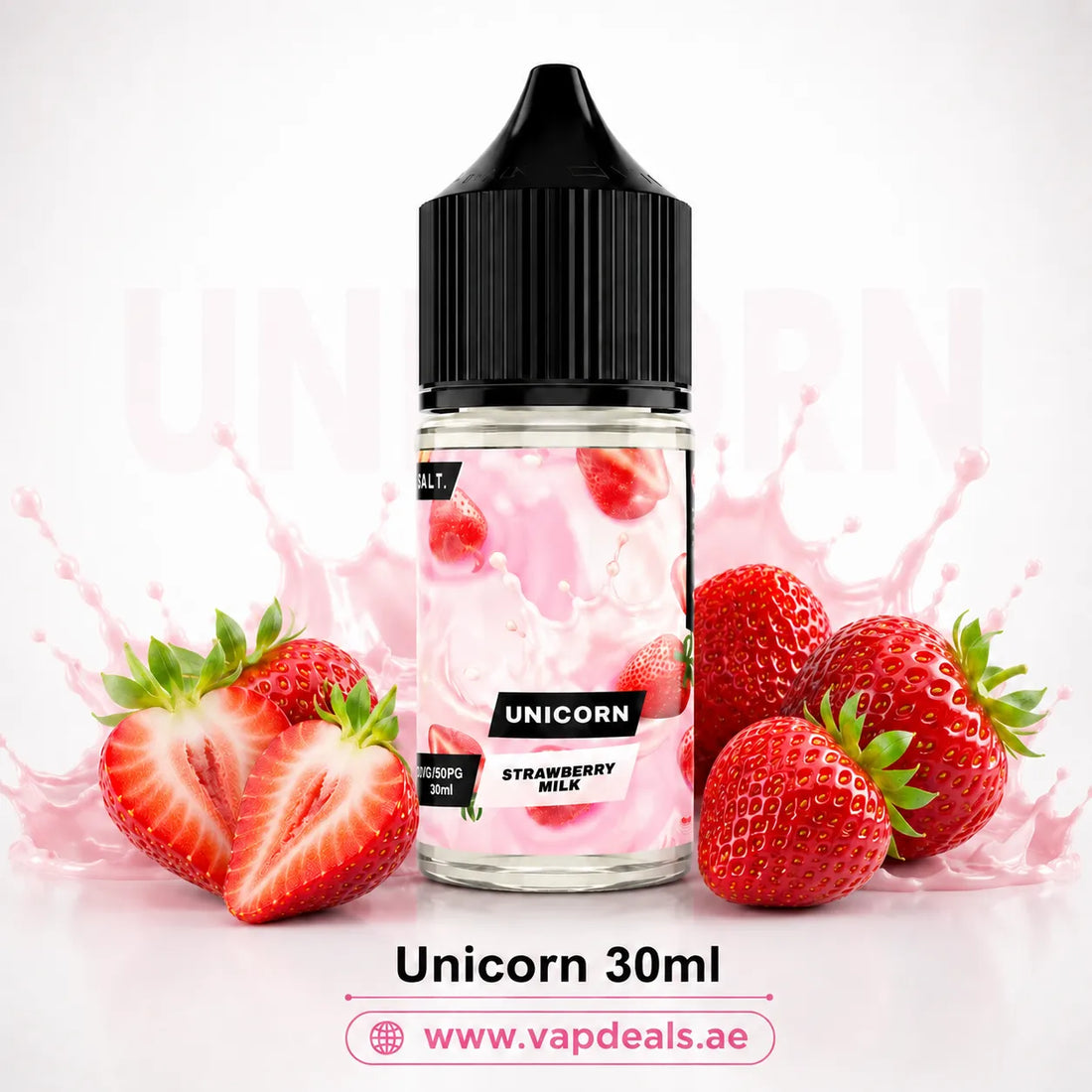Unicorn Saltnic by Dr Vapes strawberry milk nic salt e-liquid UAE