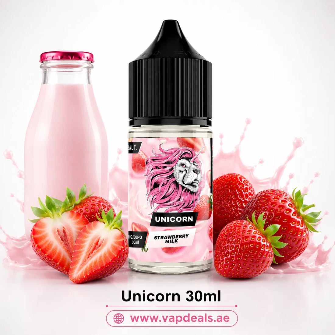 Unicorn Saltnic by Dr Vapes strawberry milk nic salt e-liquid UAE