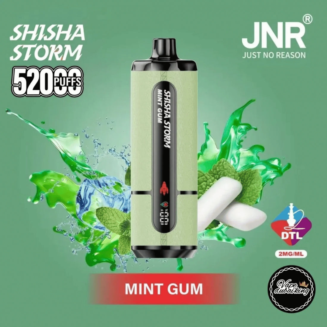 JNR Shisha Storm 52000 Puffs 2mg Disposable Vape