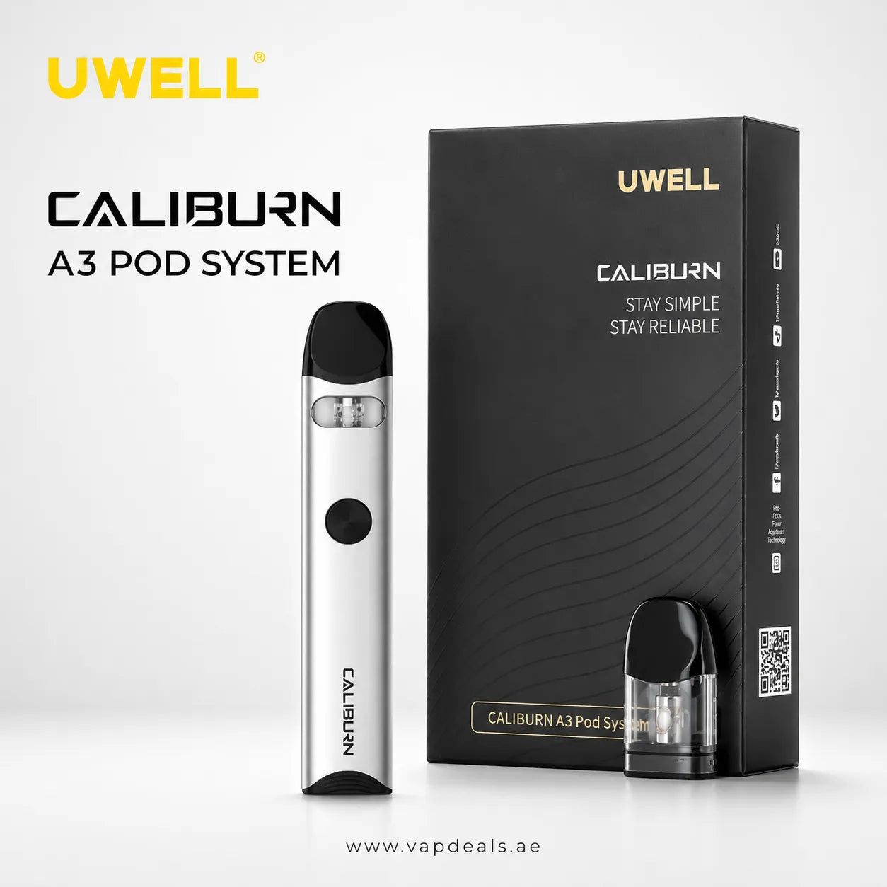 Uwell Caliburn A3 Pod System white