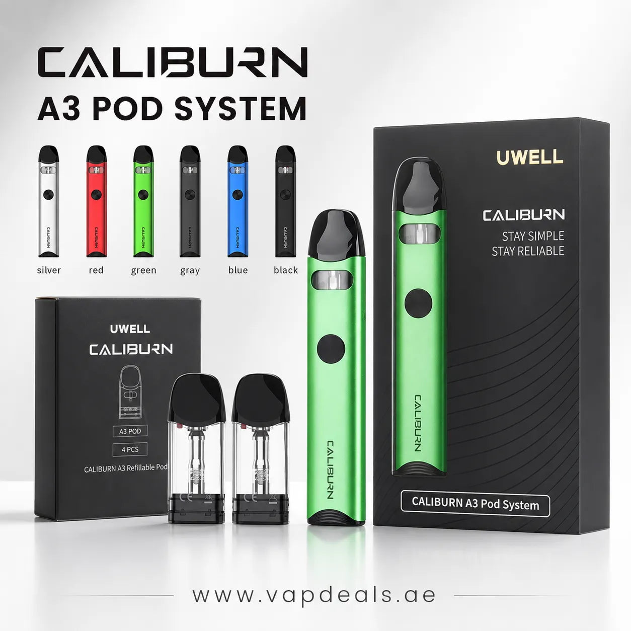 Uwell Caliburn A3 Pod in UAE
