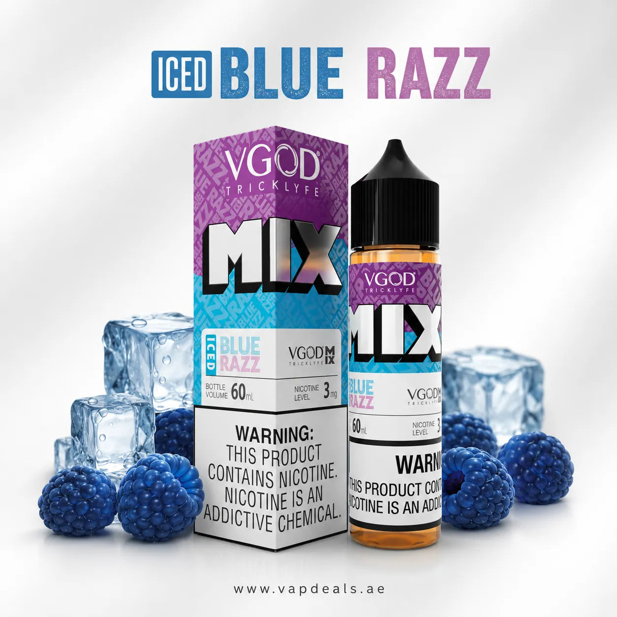 VGOD 60ML iced blue razz