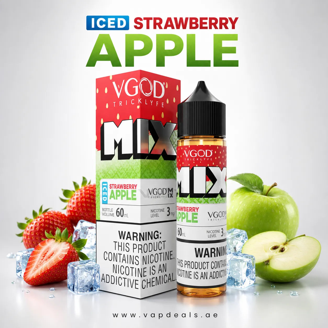 VGOD 60ML iced strawberry apple 