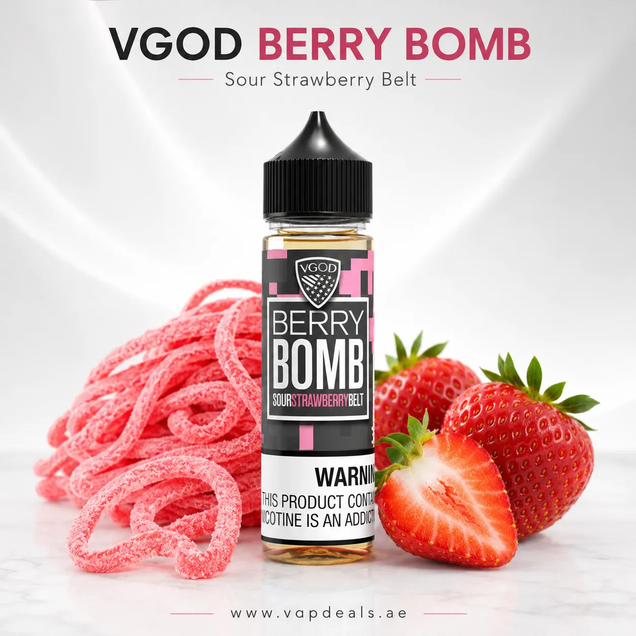 VGOD 60ML sour strawberry belt 